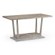 Rectangular Navajo Sand Bar Table with Marble Tray in Centre 40