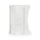 Faux White & Grey Marble Puzzle Piece Side Table