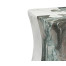 Faux White & Grey Marble Puzzle Piece Side Table