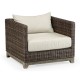 Grey & Rattan Chair