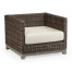 Grey & Rattan Chair