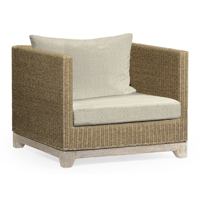 Navajo Sand & Light Natural Rattan Chair