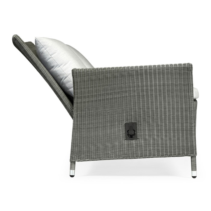 Panama Rattan Two-Seat Sofa with Reclining Back
