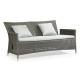 Panama Rattan Two-Seat Sofa with Reclining Back