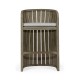 Slatted Grey Tub Bar Stool