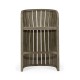 Slatted Grey Tub Bar Stool