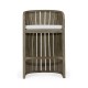 Slatted Grey Tub Bar Stool