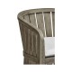 Slatted Grey Tub Bar Stool