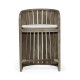 Slatted Grey Tub Counter Stool