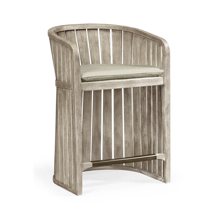 Slatted Navajo Sand Tub Counter Stool
