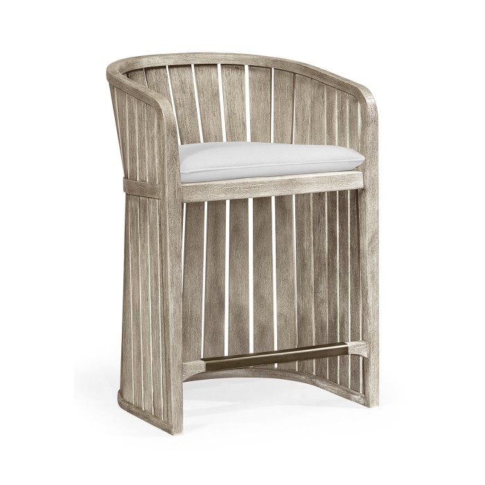 Slatted Navajo Sand Tub Counter Stool